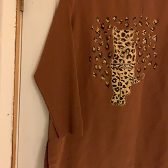Leopard silk top - Picture 4 of 5
